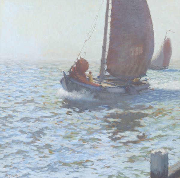 Appraisal: ANTHONIE PIETER SCHOTEL DUTCH - x Sailing scene Oil on