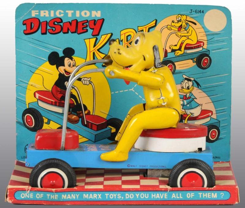 Appraisal: Marx Disney Pluto Friction Cart Toy in Orig Box Description