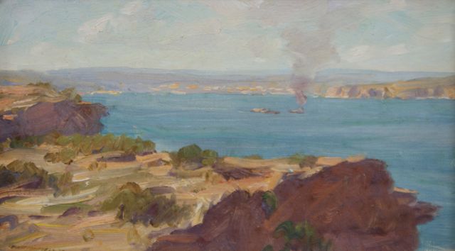 Appraisal: Robert Campbell - Manly from South Head oil on board