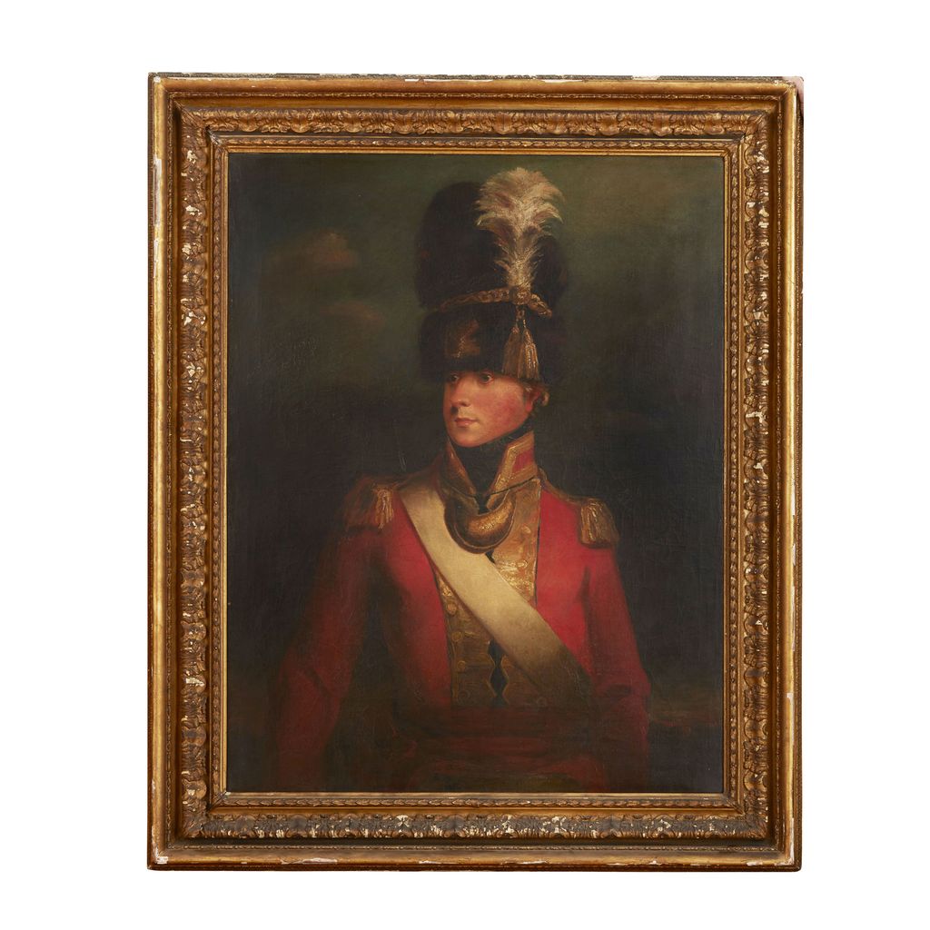 Appraisal: TH CENTURY BRITISH SCHOOL PORTRAIT OF COLONEL ROGER MORRIS OF