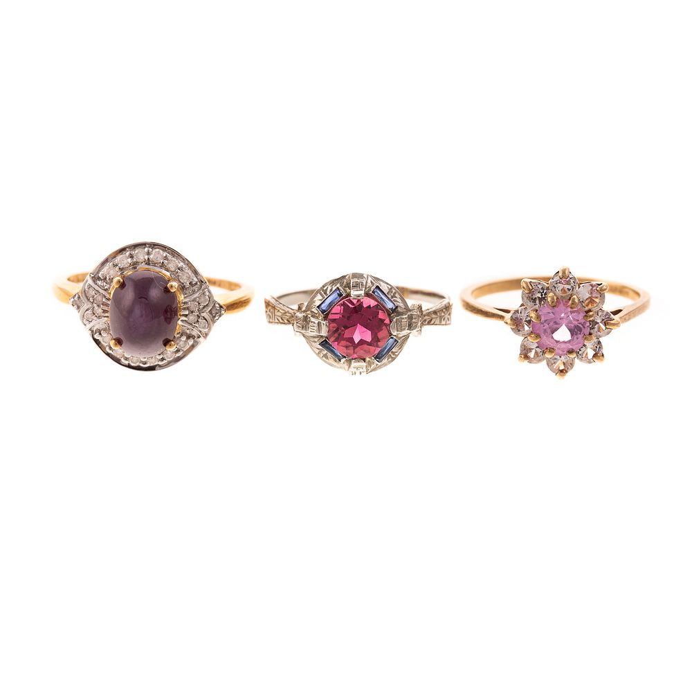 Appraisal: An K Pink Star Sapphire Ring Other Rings K yellow