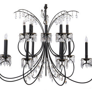 Appraisal: An Iron Chandelier from the Hotel Sinton Cincinnati Early th