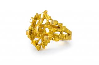 Appraisal: Gubelin Gold Open Design Ring Gubelin gold open design ring