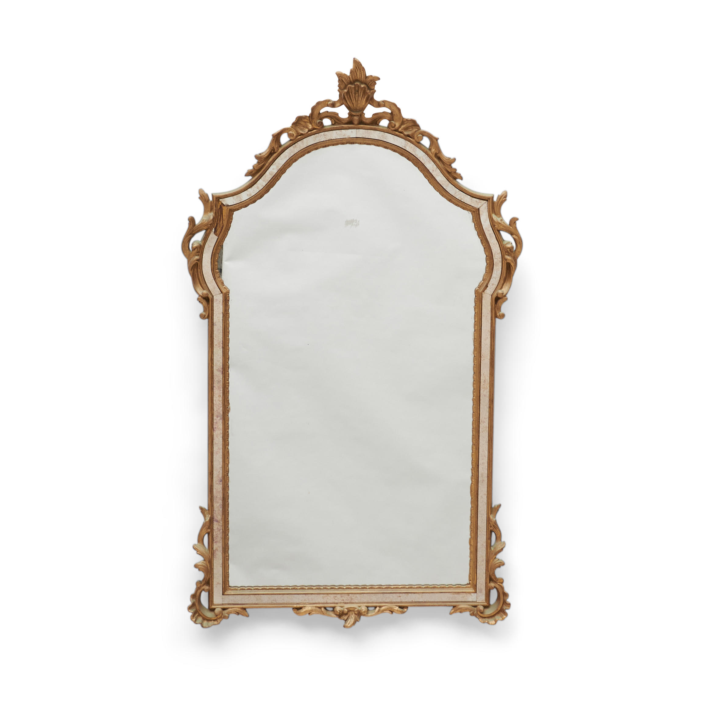 Appraisal: Louis XV-style Gilt Gesso Mirror ht wd in