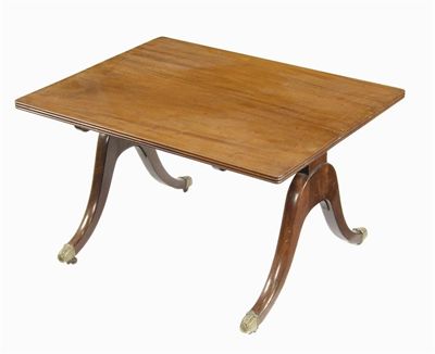 Appraisal: A mahogany coffee table in cm h in cm w