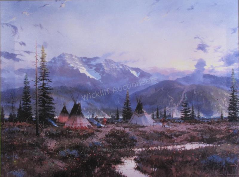 Appraisal: A Thomas Kinkade giclee on canvas x Days of Peace