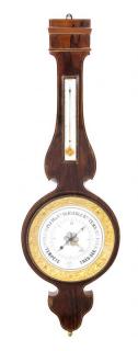 Appraisal: A French Rosewood Wheel Barometer Height inches A French Rosewood