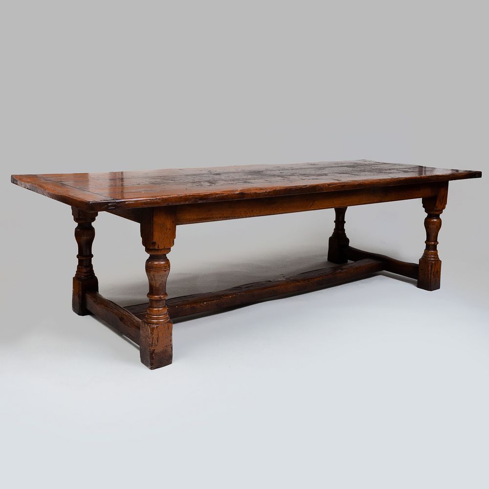 Appraisal: English Oak Refectory Table x ft x in Condition Custom