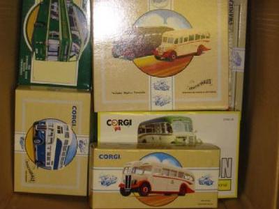 Appraisal: Eighteen Corgi Classics bus models boxed E