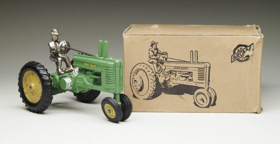 Appraisal: ARCADE JOHN DEERE TRACTOR W OB This model A farm