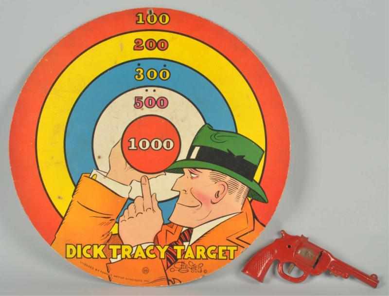 Appraisal: Dick Tracy Target Gun s Missing darts with rubber stoppers