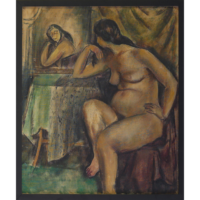 Appraisal: Arnold Blanch American - Figure before a Mirror c oil