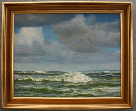 Appraisal: HELSTED Viggo Danish - Seascape O C '' x ''