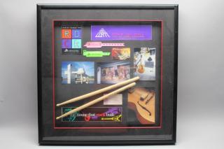 Appraisal: Rock Roll Hall of Fame Commemorative Memorabilia Framed Rock Roll