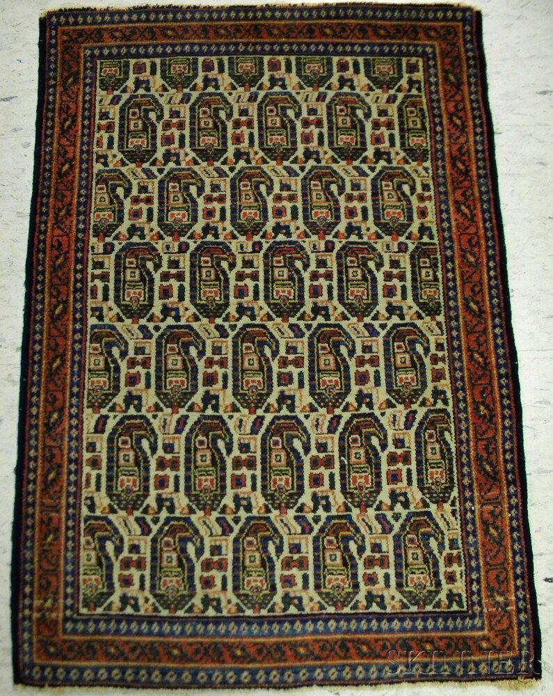 Appraisal: Senneh Mat Northwest Persia early th century staggered rows of