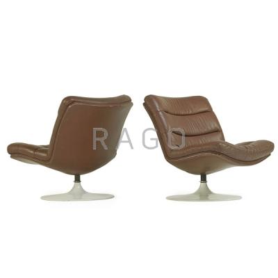 Appraisal: GEOFFREY HARCOURT Pair of lounge chairs Condition Report