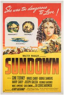 Appraisal: Sundown United Artists One sheet x Poster for the adventure