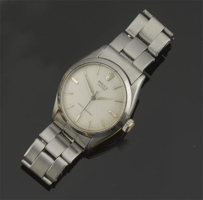 Appraisal: A steel wristwatch by Rolex The dial signed Oyster shock