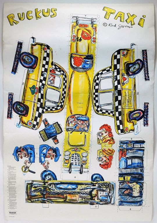 Appraisal: Red Grooms Pop Art Ruckus Taxi Lithograph United States b