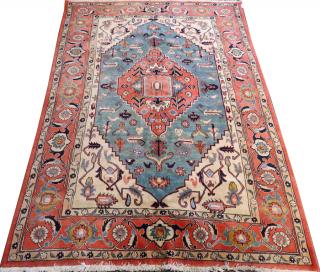 Appraisal: PERSIAN SAROUK WOOL CARPET PERSIAN SAROUK WOOL CARPET ' X