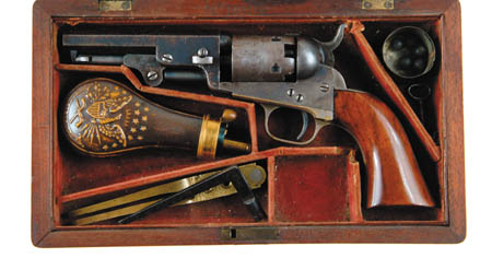 Appraisal: CASED COLT MODEL POCKET REVOLVER Cal SN Usual configuration with