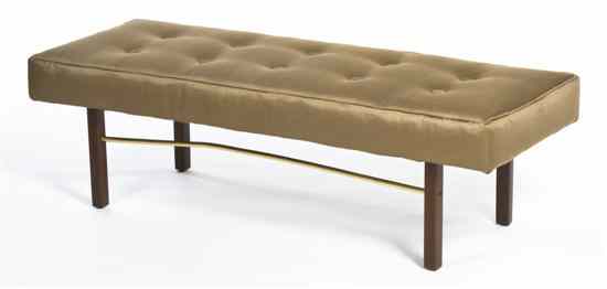 Appraisal: An American Upholstered Bench Milo Baughman for Thayer Coggin the