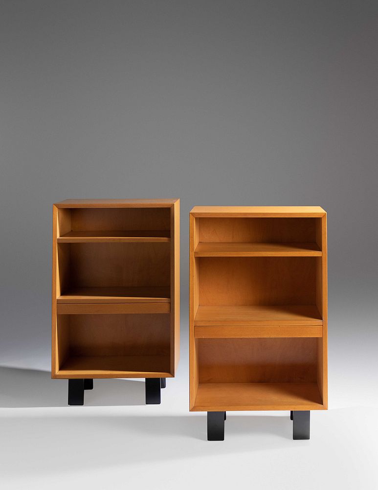 Appraisal: George Nelson American - Pair of Bookshelves Herman Miller USA