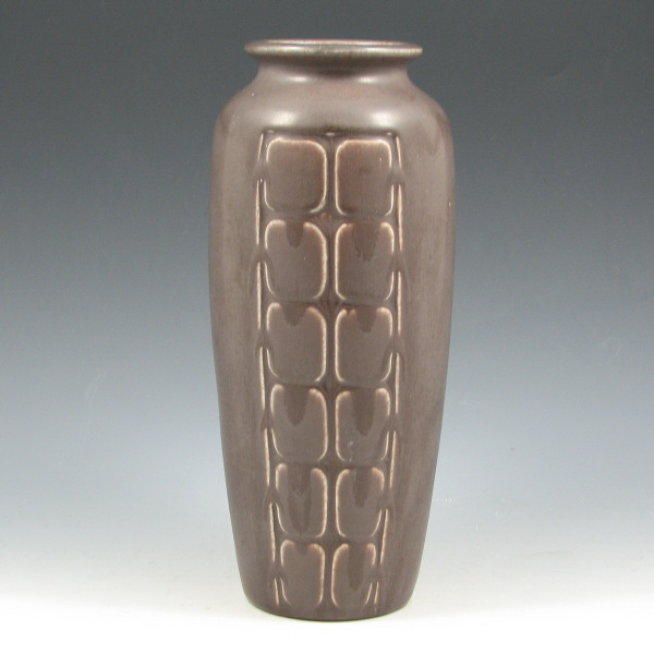 Appraisal: Rookwood vase from with geometric design and finished in purple