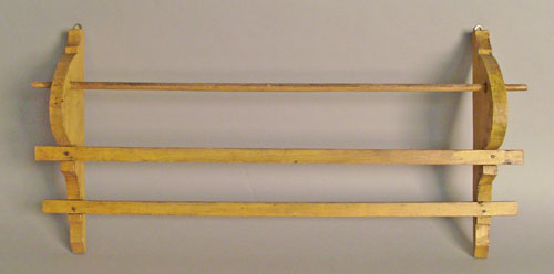 Appraisal: Mustard painted utensil rack h l