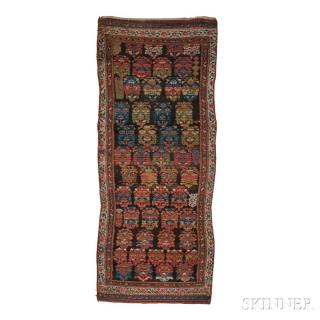 Appraisal: Kurdish Long Rug Northwestern Persia late th century missing side