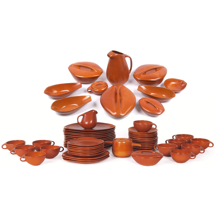 Appraisal: Ben Seibel Modern Stoneware dinnerware pieces