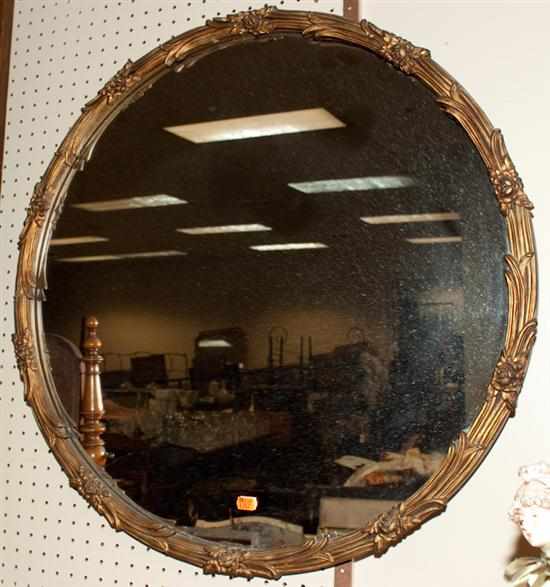 Appraisal: Victorian giltwood circular mirror Estimate - All items sold as