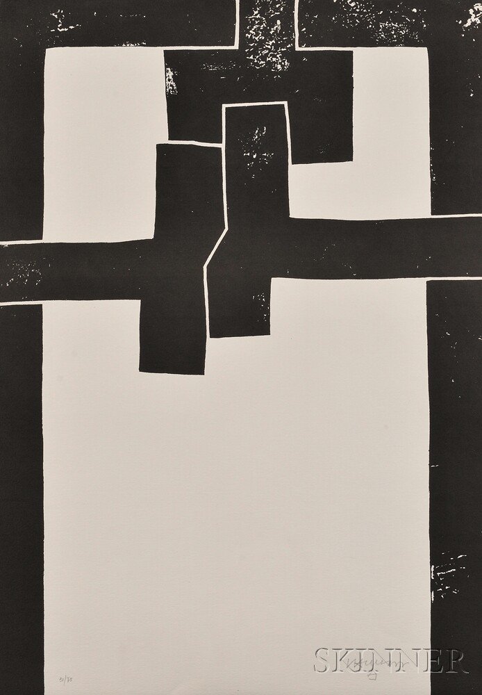 Appraisal: Eduardo Chillida Spanish - Barcelona I Poster for Exhibition Sala