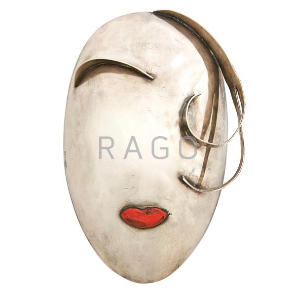 Appraisal: FRANZ HAGENAUER Decorative mask Condition Report A few chips to