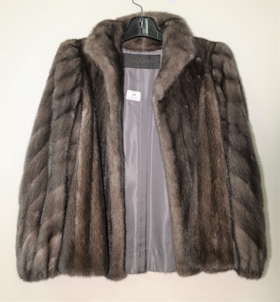 Appraisal: Jerry Sorbara mink cape jacket Jerry Sorbara mink cape jacket