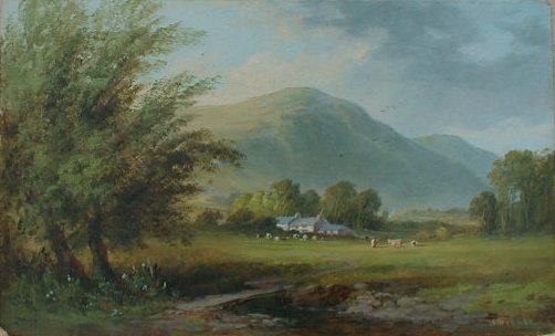 Appraisal: B Bronte Near Abbey Craig Sterling Scotland A rolling landscape