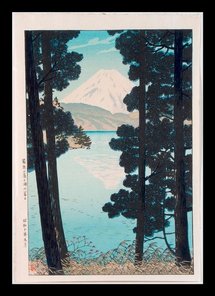 Appraisal: Shiro Kasamatsu - Japanese woodblock print by Shiro Kasamatsu -