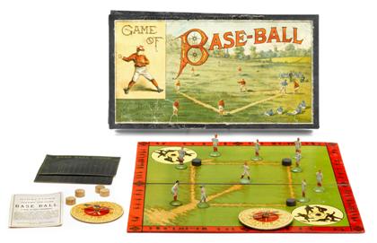 Appraisal: Lot Chromolithographic Board Game Game of Base-Ball New York McLoughlin