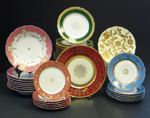 Appraisal: An assembled group of Austrian and German porcelain plates first