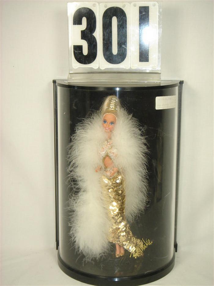 Appraisal: Bob Mackie Gold Barbie Doll Mint in original case Estimate