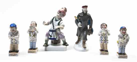 Appraisal: A Collection of Continental Porcelain Figures comprising a Rosenthal figure