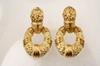 Appraisal: EAR CLIPS - Pair of K yellow gold door knocker