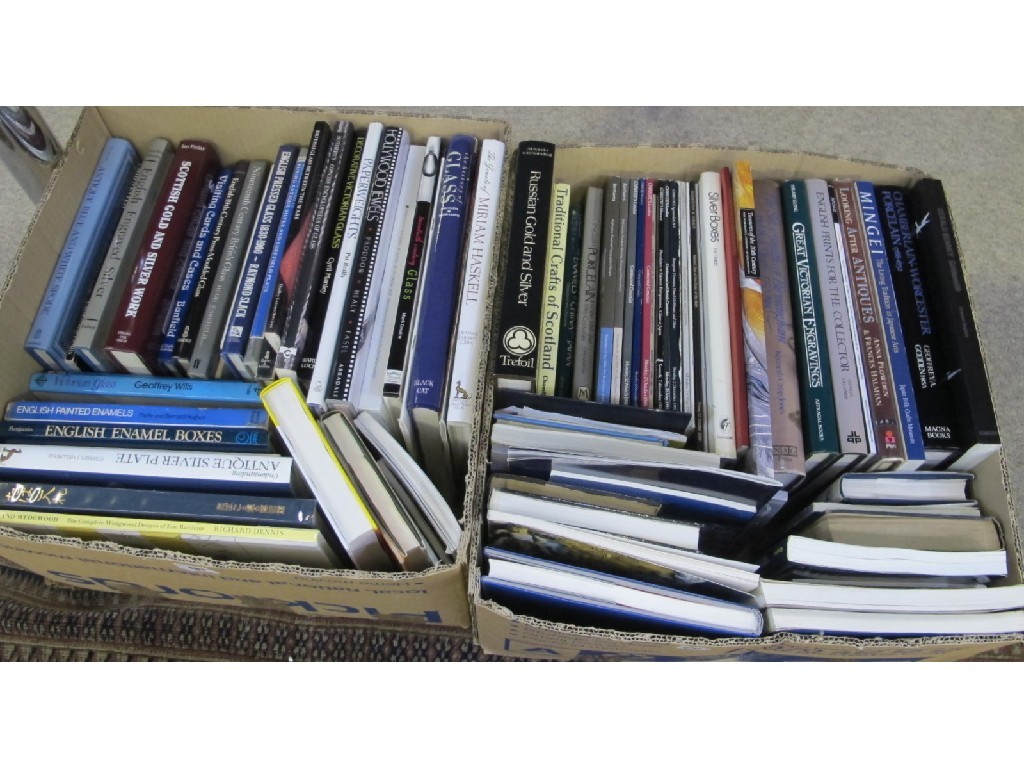 Appraisal: Two boxes of art books