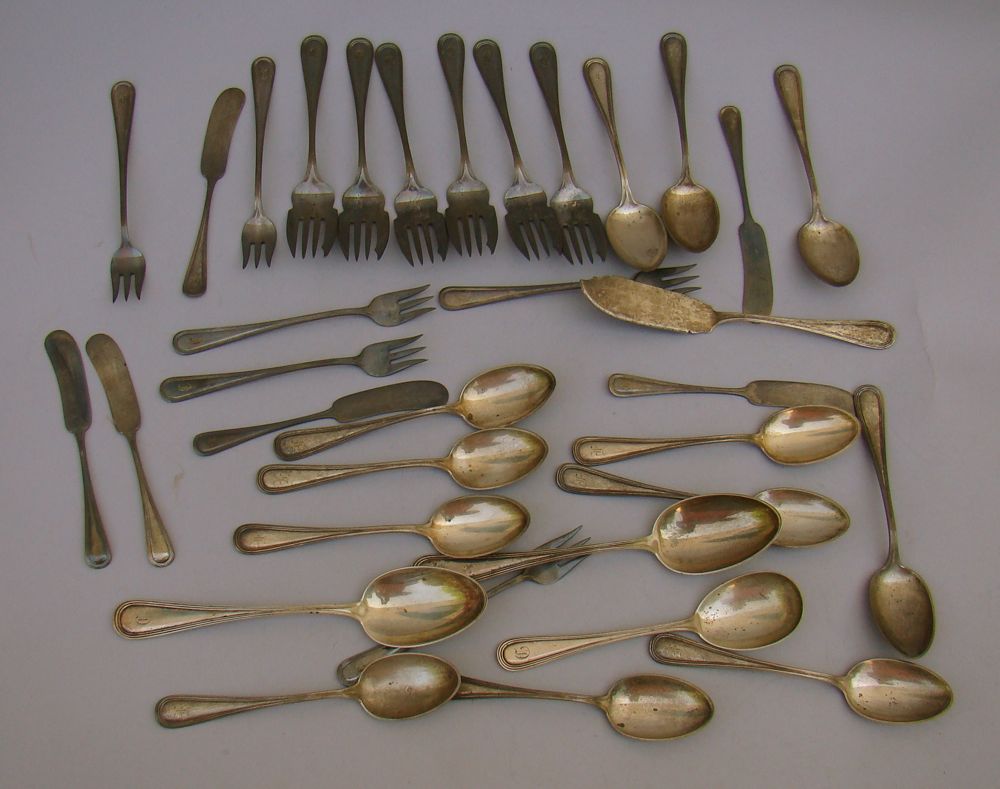 Appraisal: STERLING SILVER PARTIAL FLATWARE SET By Durgin Division of Gorham