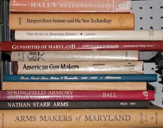 Appraisal: Eleven titles concerning arms makers and foundries in America includes