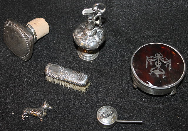 Appraisal: A SMALL COLLECTION OF VARIOUS SILVER AND OTHER WARES including