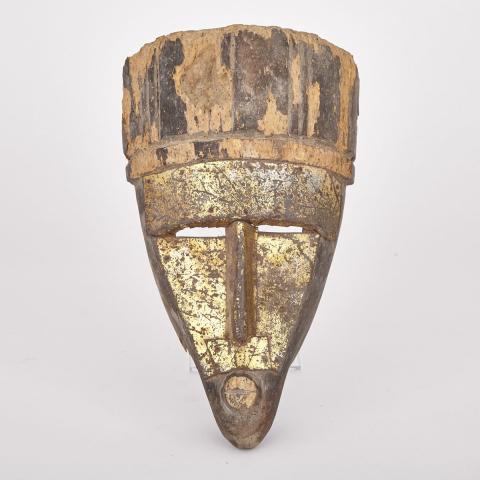 Appraisal: Marka Mask with applied copper decoration West Africa th century