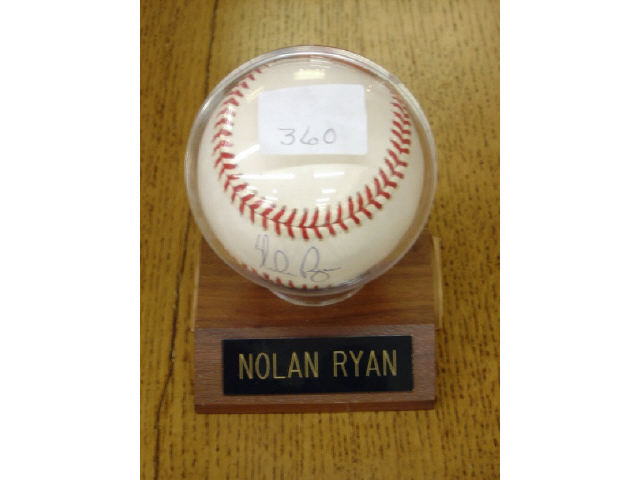 Appraisal: NOLAN RYAN AUTOGRAPHED BASEBALL