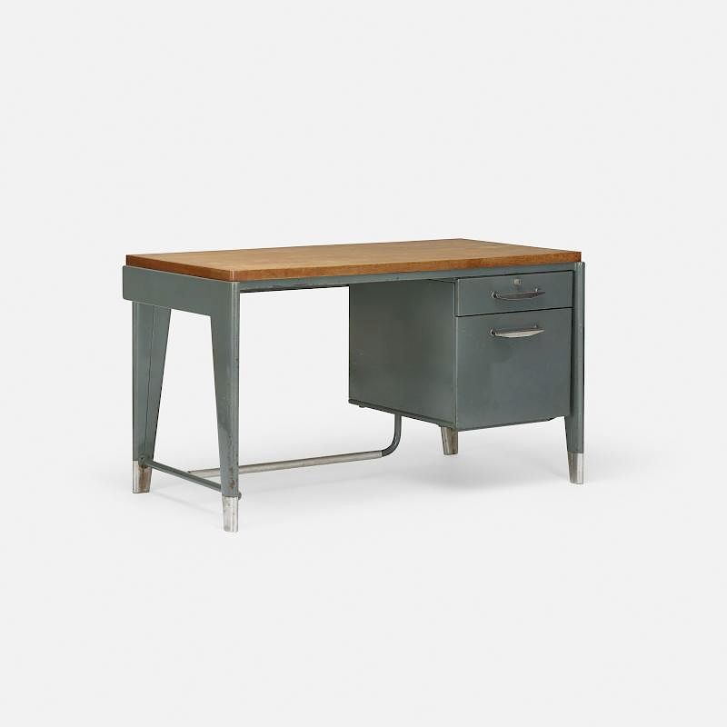 Appraisal: Jean Prouve Dacytlo desk model BDM Jean Prouve Dacytlo desk