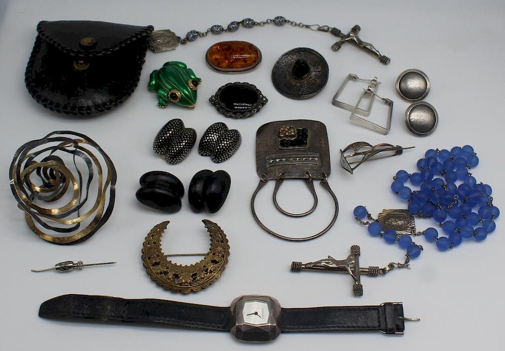 Appraisal: JEWELRY Assorted Silver and Costume Jewelry Includes an Elsa Peretti